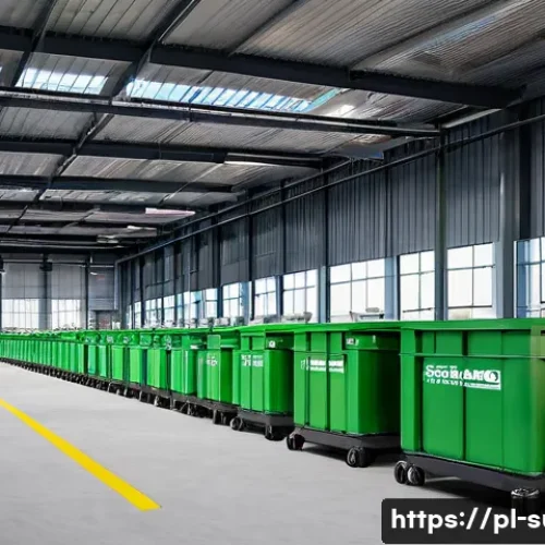 Home 33 지속가능성 컨설팅의 주요 고객군 분석 - **Green Transformation in a Polish Industrial Facility:** A modern, clean Polish factory interior, s...