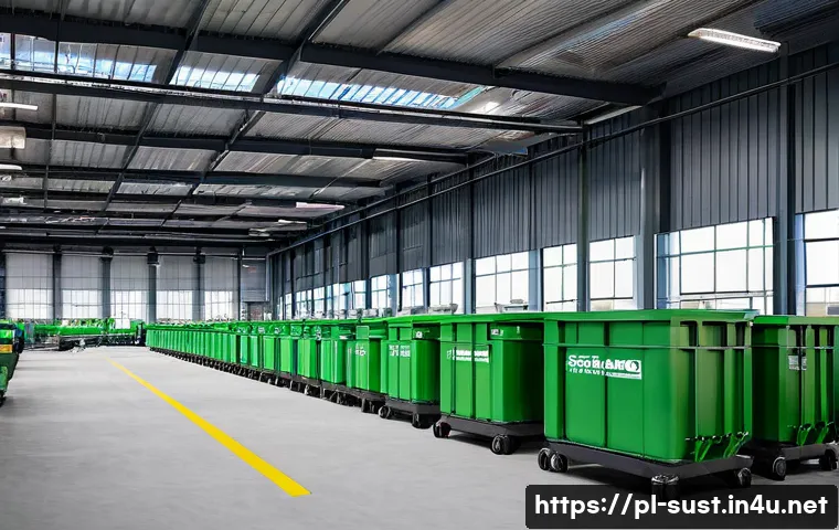 지속가능성 컨설팅의 주요 고객군 분석 - **Green Transformation in a Polish Industrial Facility:** A modern, clean Polish factory interior, s...